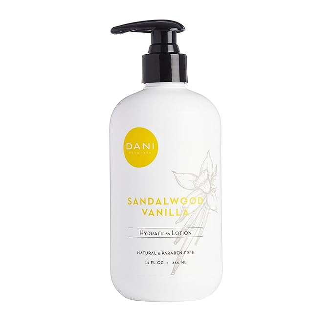 Naturals Hand & Body Lotion - Warm Sandalwood Vanilla Scented Aromatherapy Moisturizer, Deep Hydration for Dry & Dull Skin with Shea Butter, Aloe Vera, & Vitamin E, Cruelty-Free & Vegan, 12 Oz-BrightBean Baby