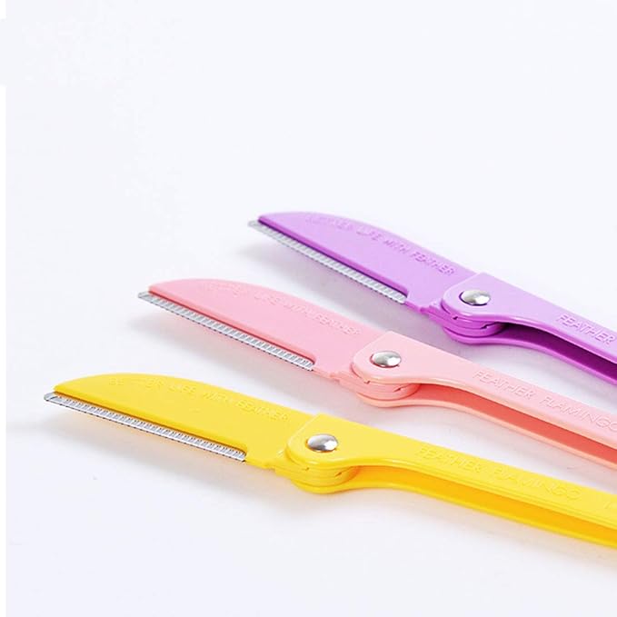 Eyebrow Razor, Facial Hair Trimmer, Eyebrow Shaver Razor, Face Razor and Eyebrow Sharper for Women and Men 3 PCS