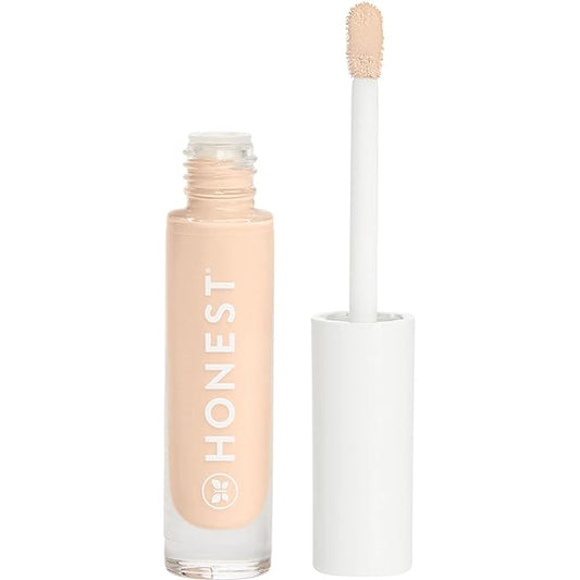 Honest Beauty Fresh Flex Concealer with Niacinamide + Vitamin E + Hyaluronic Acid | Vegan + Cruelty free | Ivory, 0.17 fl oz-BrightBean Baby