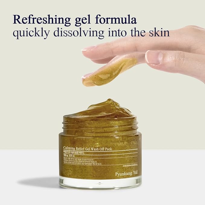 Pyunkang Yul PKY Calming Relief Gel Wash Off Pack 100g, Soothing & Refreshing Gel Mask for Sensitive Skin-BrightBean Baby