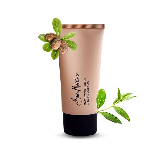 SheaMoisture Mattifying Primer - Matte Face Primer Hydrates and Balances Skin - Made with Organic Shea Butter, Tea Tree and Kaolin Clay (Good for oily, acne prone or sensitive skin) 1 Pack (1.7oz)-BrightBean Baby