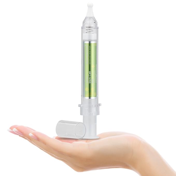 Citrus Stem Cell Gel for Face in Easy to Use targeted Syringe applicator | with Vitamin C, Retinol, Ceramides, Fruit Stem Cell Extract | May Help Hydrate, Firm and Brighten Skin | 0.4 oz / 12 g-BrightBean Baby