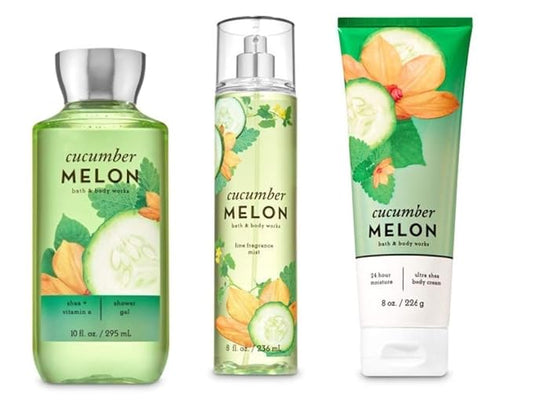 Bath & Body Works - Cucumber Melon - 3 pc Bundle-BrightBean Baby
