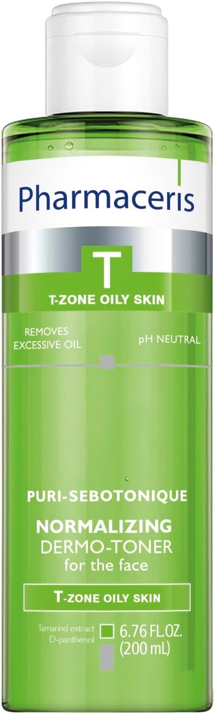 Normalizing Face Toner, Removes Makeup, Helps Refine Pores, Reduces Shine, Refresh & Balance, Sebum Control, for Oily & Sensitive Skin, Alcohol-Free, Puri-SEBOTONIQUE, 6.76 fl oz-BrightBean Baby