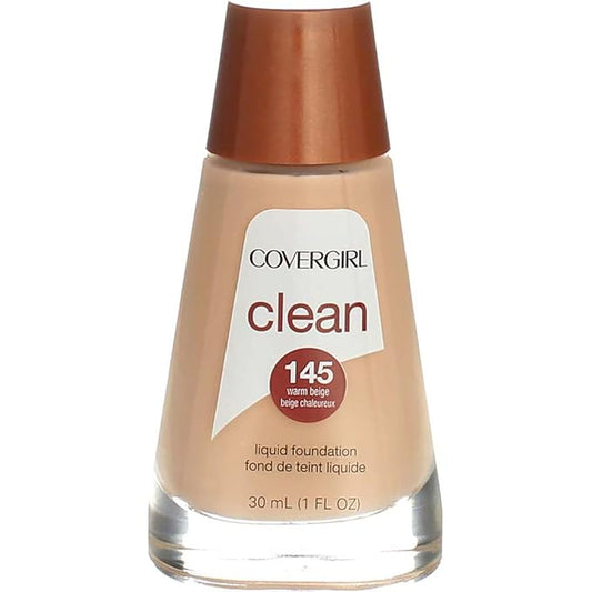 Cover Girl 00417 145wrmbei Warm Beige Clean Liquid Make Up-BrightBean Baby