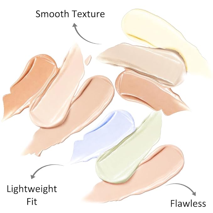 Kaely 3Pcs Tri Color Concealer Pot,Color Correcting Concealer for Dark Circles Spots,Cream Concealer Full Coverage,Foundation Contour Makeup Palettes,under Eye Brightener corrector de ojeras,01+02+03-BrightBean Baby