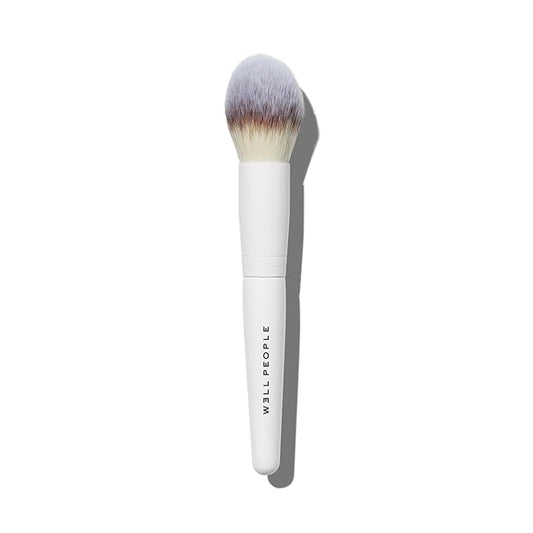 Well People Powder Complexion Brush, Soft & Fluffy Face Makeup Brush For Evenly Applying Loose Powder, Great For Large Areas, Cruelty-free Bristles-BrightBean Baby