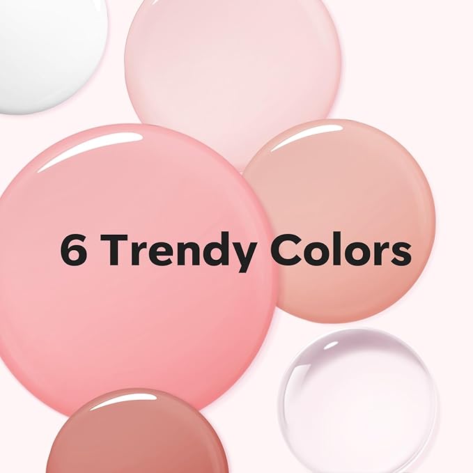 Modelones Poly Extension Gel Nail Kit, 6 Colors Pink Nude with 48W U V/LED Lamp Slip Solution 3D Bow Pearl Charms Decoration Rhinestone Glitter Tools for Manicure Beginner Starter Kit DIY at Home-BrightBean Baby