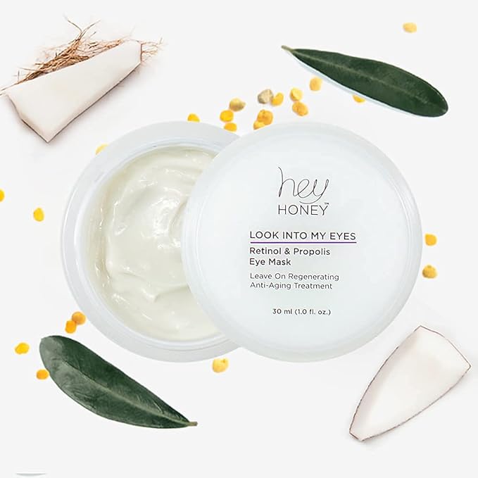 Hey Honey Look Into My Eyes Retinol And Propolis Eye Mask | Provide Intense Hydration and Brightening Benefits To Tired and Stressed Under Eyes Area .1 oz.-BrightBean Baby