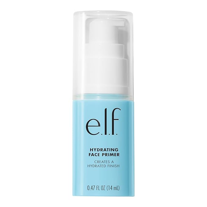 e.l.f. Hydrating Face Primer, Makeup Primer For Flawless, Smooth Skin & Long-Lasting Makeup, Fills In Pores & Fine Lines, Vegan & Cruelty-free, Small-BrightBean Baby