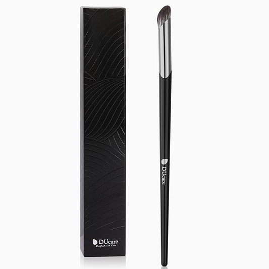 DUcare Nose Contour Brush, Angled Concealer Brush Under Eye, Small Under Eye Makeup Brush for Dark Circles Puffiness Puffy Face Eyebrow Eyes (V02 Mini Contour Brush)-BrightBean Baby
