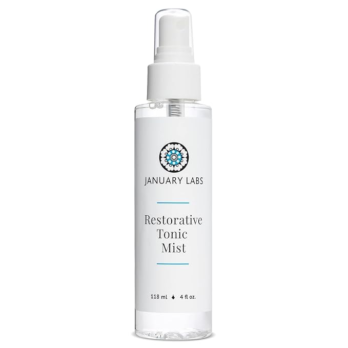 Restorative Tonic Mist, Hydro Boost Facial Toner for All Skin Types, Refreshing & Lightweight Antioxidant Face Mist Hydrating Spray, 4 Ounce Bottle-BrightBean Baby
