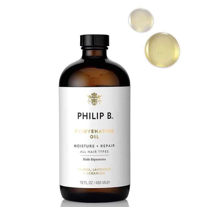 PHILIP B Rejuvenating Oil 16 oz. (480 ml) | Long-Term Hair Repair, Youthful Bounce, Strength and Shine-BrightBean Baby