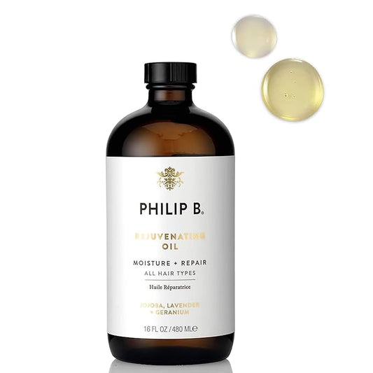 PHILIP B Rejuvenating Oil 16 oz. (480 ml) | Long-Term Hair Repair, Youthful Bounce, Strength and Shine-BrightBean Baby
