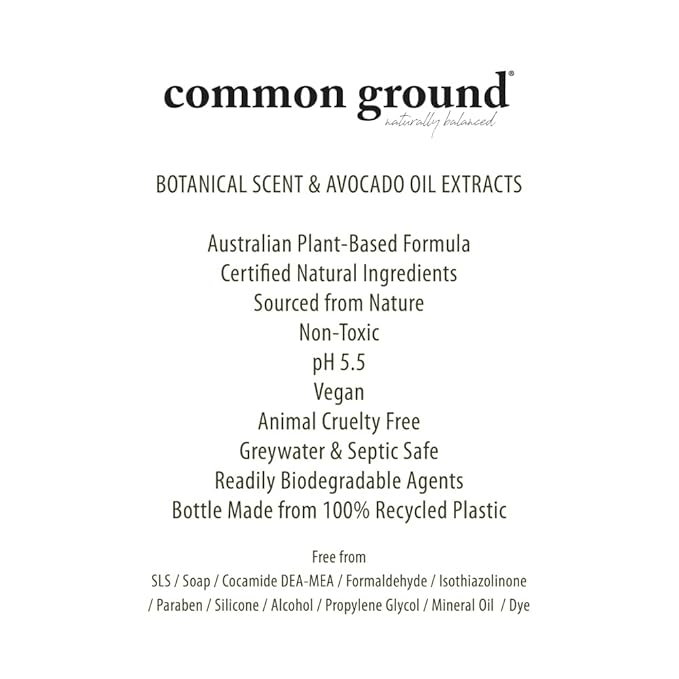 COMMON GROUND Natural Lotion Moisturizer - Paraben & Cruelty Free - Non Greasy, Vegan, Plant-Based, Avocado Oil - All, Men, Women, Eczema, Sensitive Skin (2 x 8.4 fl oz)-BrightBean Baby