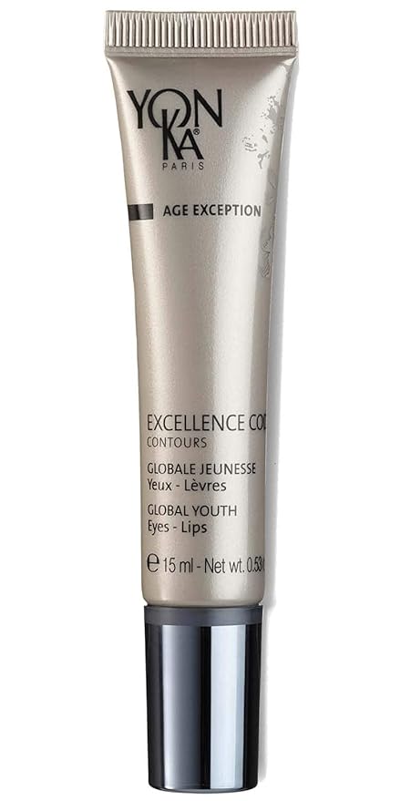 Yon-Ka Excellence Code Contours Eye Cream (15ml) Anti-Aging Eye and Lip Treatment with Hyaluronic Acid, Reduce Puffiness and Dark Circles, Paraben-Free-BrightBean Baby