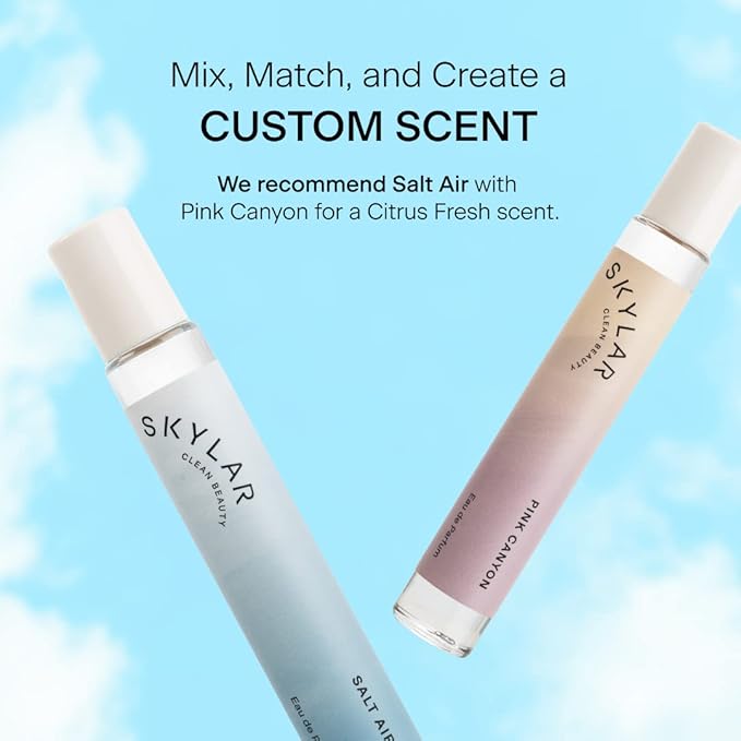 Skylar Salt Air Eau de Parfum - Hypoallergenic & Clean Perfume for Women & Men, Vegan & Safe for Sensitive Skin - Fresh Perfume with Notes of Driftwood, Sea Salt & Seaweed - 10mL /0.33 Fl oz-BrightBean Baby