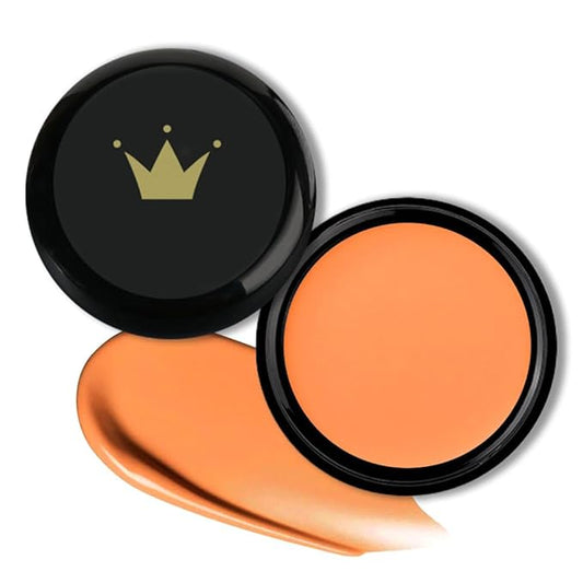 Kaely Color Correcting Concealer,Cream Pot Concealer Full Coverage,under Eye Concealer Palette for Conceals Dark Circles,Waterproof Foundation Face Makeup,12 Orange-BrightBean Baby