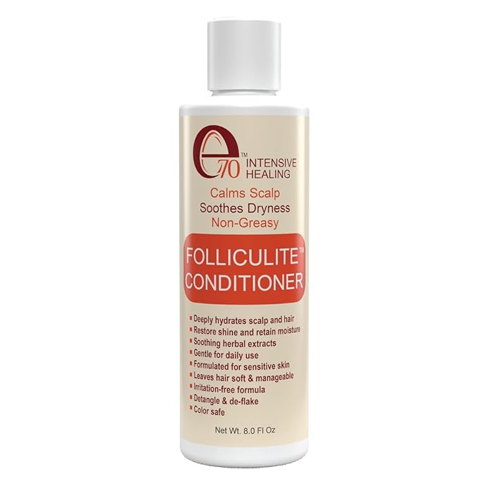 Folliculitis Treatment Hair Conditioner | Moisturize Sensitive Skin, Itchy, Dry Scalp & Damaged Hair Repair | Herbal Extracts for Soft, Shiny Hair | Gentle Color-Safe Detangling Solution-BrightBean Baby
