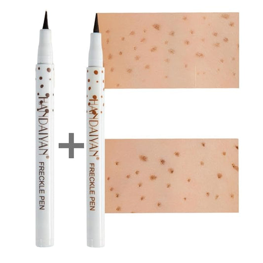 Freckle Pen Face Concealer Point Out Natural Waterproof Longlasting Fake Freckles 2 Pcs Light Brown & Natural Coffee-BrightBean Baby