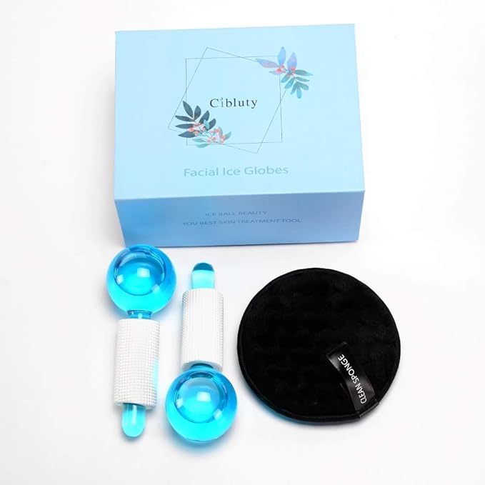 ICE Globes for Facial, 2 PCS Facial Globes for Massage Tool, Facial Roller Cold Skin Massagers, Tighten Skin, Reduce Puffiness and Dark Circles, Enhance Circulation-BrightBean Baby