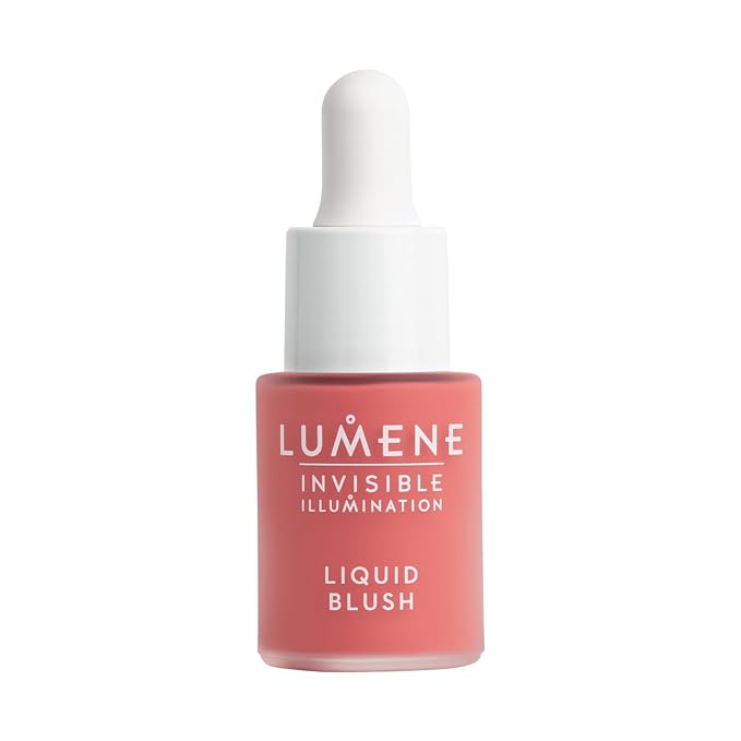 Lumene Invisible Illumination Liquid Blush Bright Bloom - Dewy Makeup Cheek Tint with Luminizing Pigments for Hydrated Glowing Skin - Weightless Liquid Blush for Cheeks (0.5 Fl Oz)-BrightBean Baby