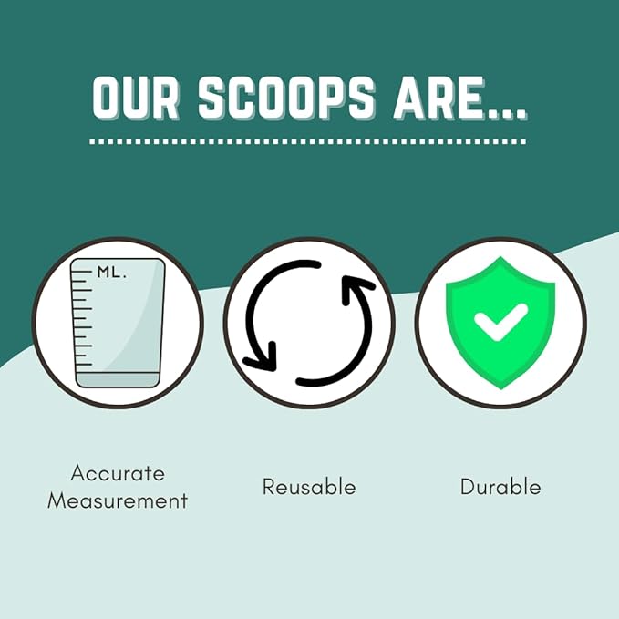 1 Cup (8 Oz. | 250 mL) Scoop for Measuring Coffee, Pet Food, Grains, Protein, Spices and Other Dry Goods (Pack of 5)