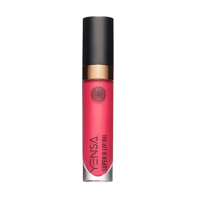 YENSA Super 8 Lip Oil, Natural Korean Moisturizing Gloss, No-Sticky Transparent Formula For Hydrating Lip Care (Power Pink) .22 fl oz-BrightBean Baby