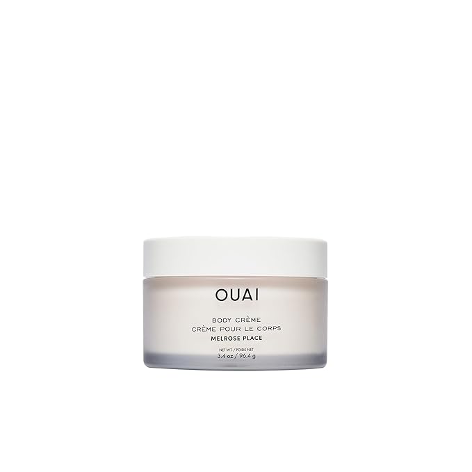 OUAI Body Cream Travel Size, Melrose Place - Hydrating Whipped Body Cream with Cupuaçu Butter, Coconut Oil & Squalane - Softens Skin and Delivers Healthy-Looking Glow - Sulfate Free Skin Care (3.4 Oz)-BrightBean Baby