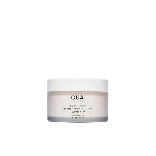 OUAI Body Cream Travel Size, Melrose Place - Hydrating Whipped Body Cream with Cupuaçu Butter, Coconut Oil & Squalane - Softens Skin and Delivers Healthy-Looking Glow - Sulfate Free Skin Care (3.4 Oz)-BrightBean Baby