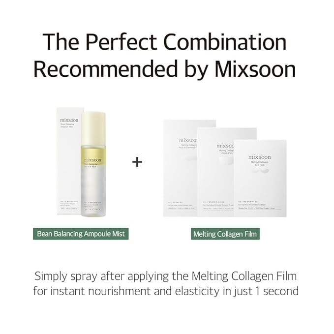 mixsoon Bean Balancing Ampoule Mist Skin moisturizer and Oil balance For Hydrated Radiance Korean Glass Skin Care 3.38 fl. oz. / 100ml-BrightBean Baby
