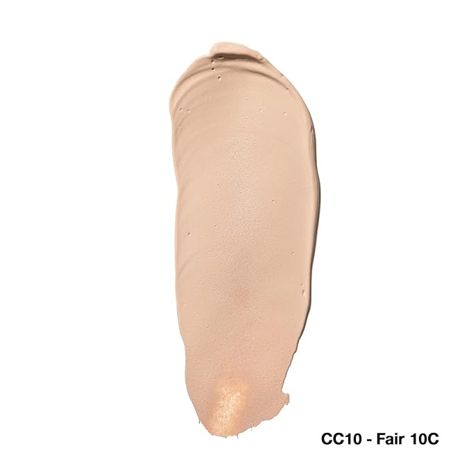 Palladio Full-Coverage Color Correction CC Cream, Oil-Free with Peptides & Vitamin C, Best for Correcting Redness and Uneven Skin Tone, Buildable Foundation Coverage (Fair 10C)-BrightBean Baby