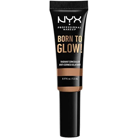 NYX PROFESSIONAL MAKEUP Born To Glow Radiant Concealer, Medium Coverage - Neutral Tan-BrightBean Baby