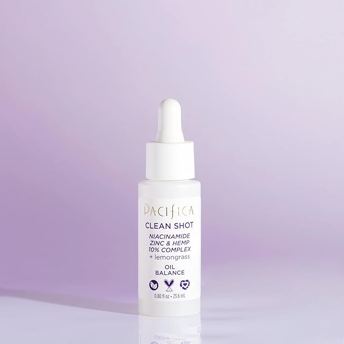 Pacifica Clean Shot Niacinamide Zinc and Hemp 10 Percent Complex Unisex 0.8 oz-BrightBean Baby