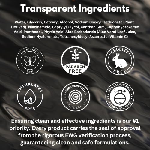 Face Duo – EWG Verified Face Wash (5 fl oz) & Moisturizer (1.7 fl oz), Removes Dirt, Hydrating Set with Aloe, Niacinamide, Vitamin C & Squalane-BrightBean Baby