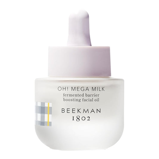 Beekman 1802 Oh Mega Milk Facial Oil - Hydrating Vitamin C & Niacinamide Serum - Repairs Skin Barrier - For Dry/Aging Skin - Fragrance Free & Sensitive Safe-BrightBean Baby