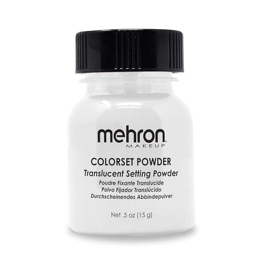Mehron Makeup Colorset Powder | Translucent Powder Setting Powder | Face Powder For Special Effects, Halloween, & Film 0.5 oz (14 g)-BrightBean Baby