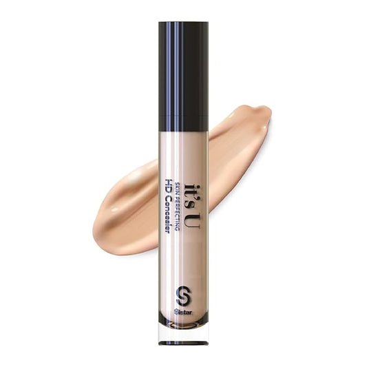 Sistar it's U Skin Perfecting HD Concealer Full Coverage Lightweight Long Lasting Correcting Liquid Contour Cover Masker Makeup 5 ml / 0.17 fl. oz (Light)-BrightBean Baby