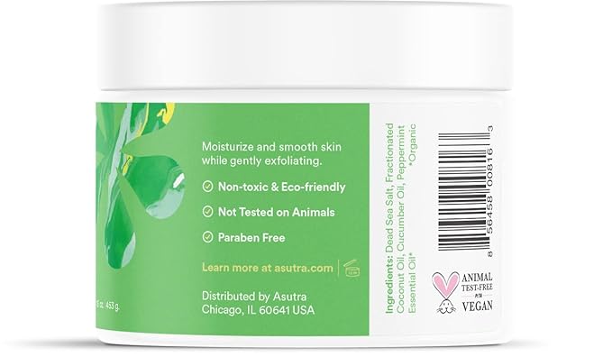 ASUTRA Dead Sea Salts Essential Oil Body Scrub Favorite Scents Bundle – 3, Full-Size 16 oz Body Scrubs – Vitamin C, Revitalizing Coconut, Cooling Cucumber – Ultra Hydrating, Gentle, and Moisturizing-BrightBean Baby