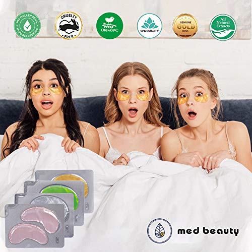24K Gold Under Eye Patches Eye Masks For Dark Circles And Puffiness with anti-aging effect 20 pairs 40 pcs [medbeauty]-BrightBean Baby