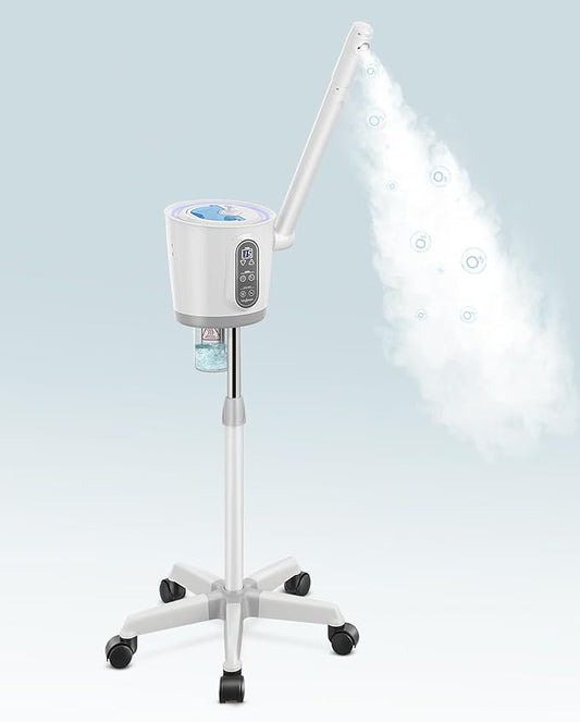 Kingsteam Professional Facial Steamer with Ozone - Ionic Nano Hot Mist Steamer with Large Capacity and 30 Min Timer for Estheticians, Beauty Salons, and Home Skin Care Use-BrightBean Baby