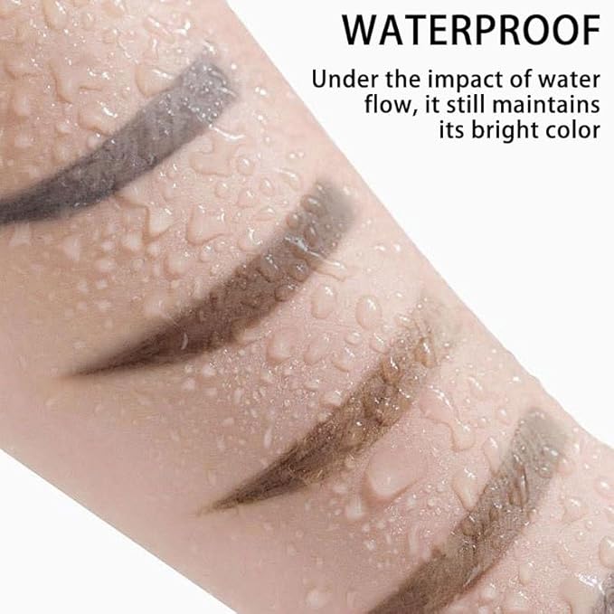 2pcs Dark Brown Tattoo Eyebrow Gel Tinting, Waterproof & Transfer-proof for Fuller Brows, Suitable for All Skin Types (Brown, 2Pcs)-BrightBean Baby
