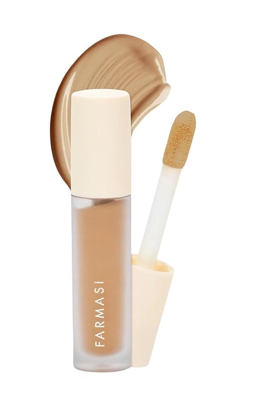 FARMASI Vfx Pro Liquid Concealer Makeup, All-in-one Full Coverage, Highly Pigmented Concealer for All Skin Type, Hide Shadows & Imperfections, Enhance Skin Fullness Foundation Concealer 0,24 Fl Oz N12-BrightBean Baby