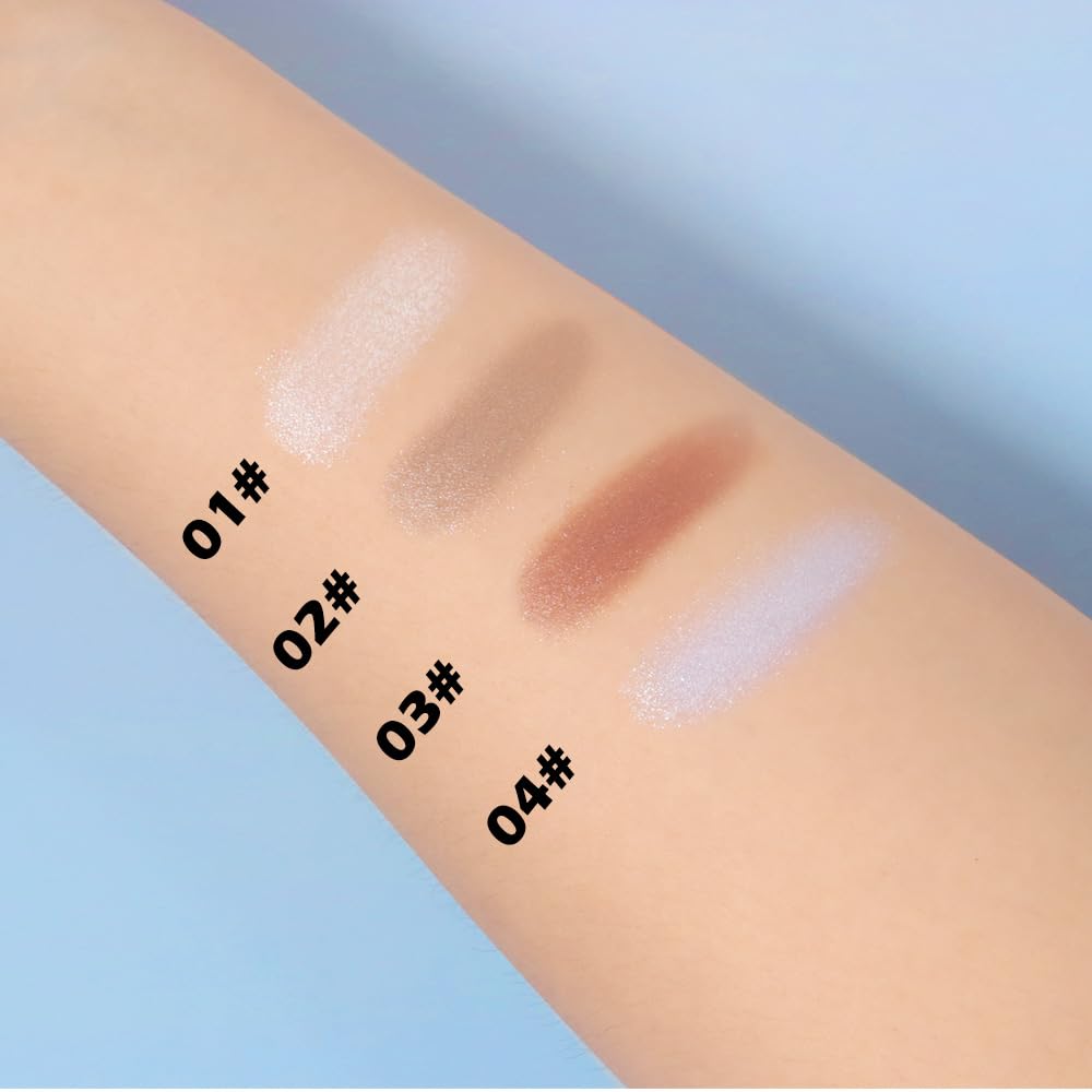 Taupe Mauve Shimmer Single Eye Shadow Palette Makeup with Mirror,Neutral Powder Monochrome Eyeshadow for Older Women,Waterproof Long Lasting Naturing-Looking sombras para ojos-BrightBean Baby