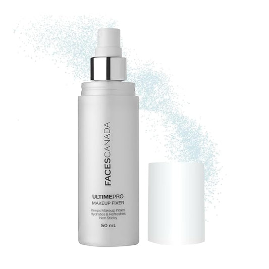Faces Canada UltimePro Makeup Fixer Spray | Keeps Makeup Intact & Long-Lasting | Hydrating, Non-Sticky Mist for Fresh Finish | Lightweight & Refreshing | 1.69 Fl Oz (50ml)-BrightBean Baby