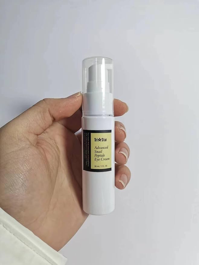 Tristar Advanced Snail Peptide Eye Cream, Anti-Wrinkle, Anti-Aging, Dark Circle Removing, Brightening Night Cream, 73.7% Snail Mucin - 30ml / 1FL Oz – 1 Count-BrightBean Baby
