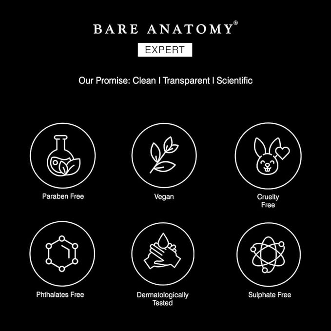 Bare Anatomy Expert Anti-Dandruff Shampoo Targets Oily Scalp And Sheds Dry Flakes Clears away dandruff flakes Relieves from excessive oil 8.4 Ounce-BrightBean Baby