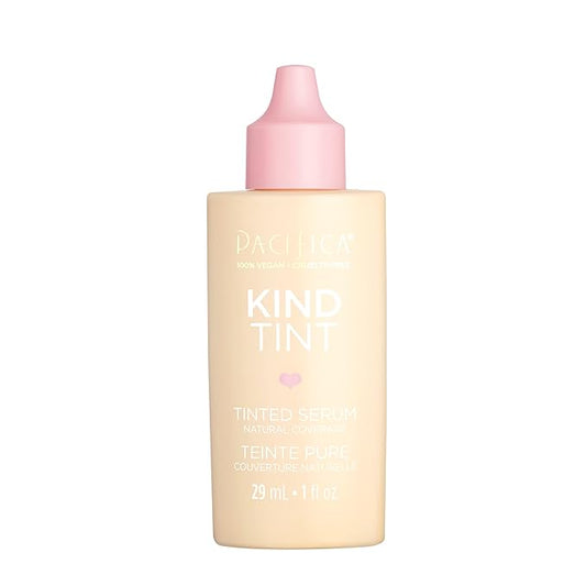 Pacifica Beauty Kind Tint Tinted Serum, Skincare, Vegan Collagen, Hyaluronic Acid, Vitamin C, Niacinamide, Caffeine, Hydrating, Lightweight Foundation, Natural Dewy Skin, Shade 24, 1 fl oz (1 Count)-BrightBean Baby