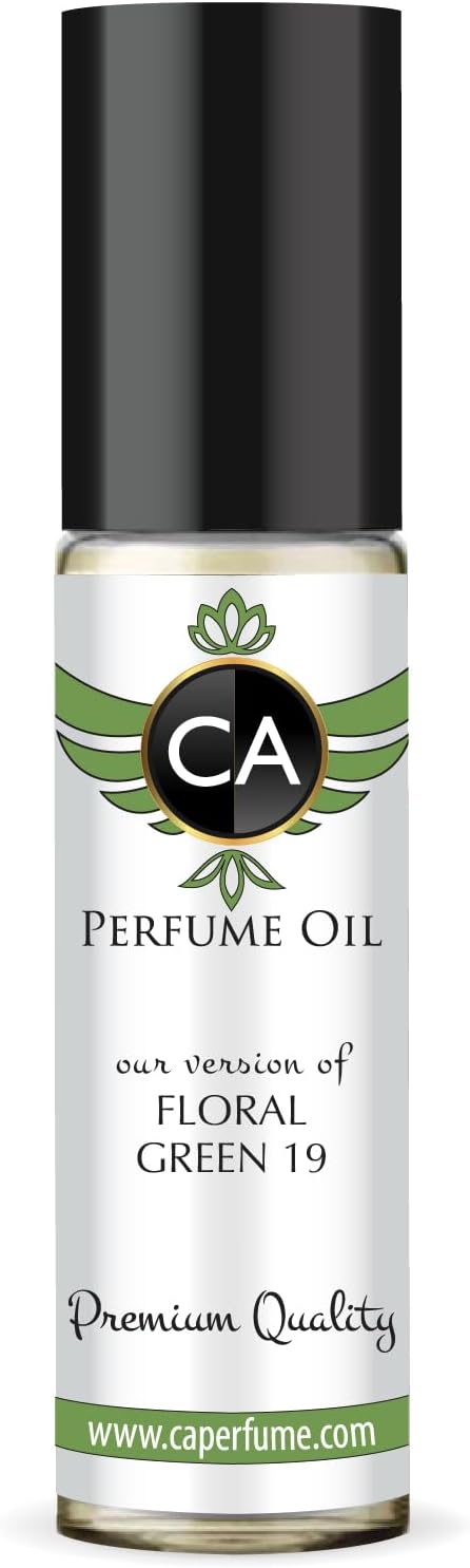 CA Perfume Impression of Floral Green 19 For Women Replica Fragrance Body Oil Dupes Attar Roll-On 0.3 Fl Oz/10ml-X1-BrightBean Baby