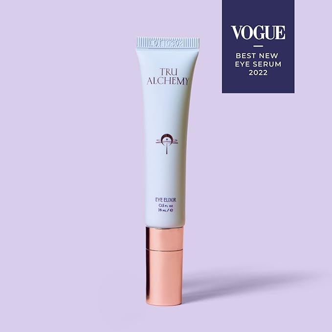 Tru Alchemy Eye Elixir Cooling Eye Treatment Cream - Dark Circle Eye Cream for Puffiness and Bags Under Eyes - Caffeine, Hyaluronic Acid, Vitamin C-BrightBean Baby